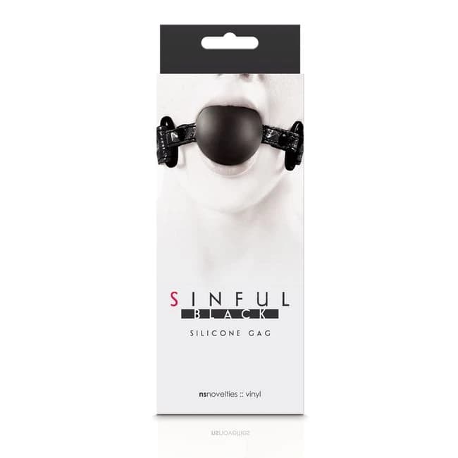 Sinful Soft Silicone Gag Black - Image 2