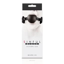 Sinful Soft Silicone Gag Black - Image 2