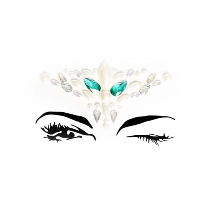 Sirene Adhesive Face Jewels Sticker (6pk) - Image 1
