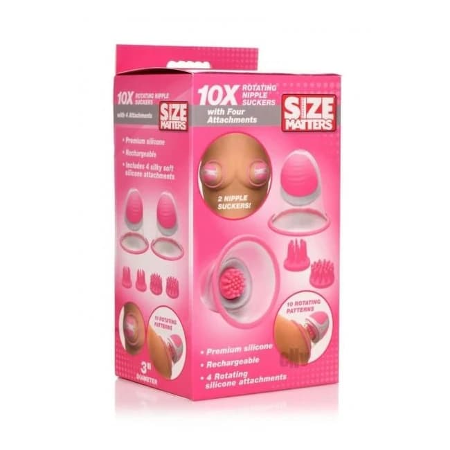 Size Matters 10x Rotate Nipple Suckers - Image 1