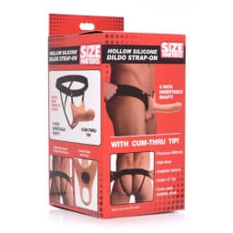 Size Matters Silicone Dildo Strap-on Flesh - Image 1