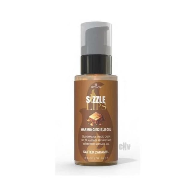 Sizzle Lips Warming Gel Salted Caramel 2 Oz - Image 1