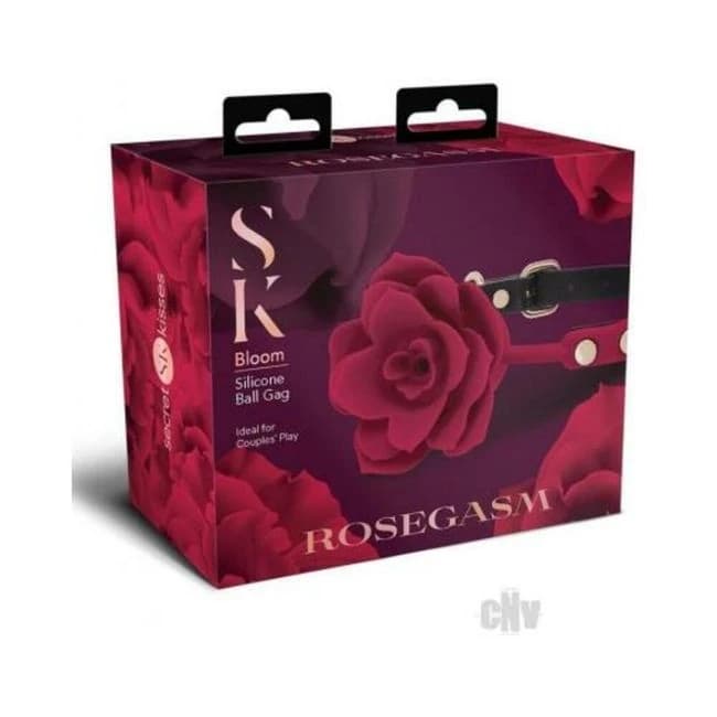 Sk Rosegasm Bloom Silicone Gag Red - Image 1