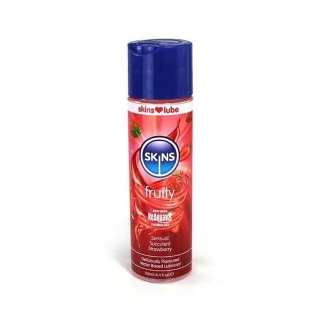 Skins Strawberry Water-based Lubricant 4 Oz. - Image 1