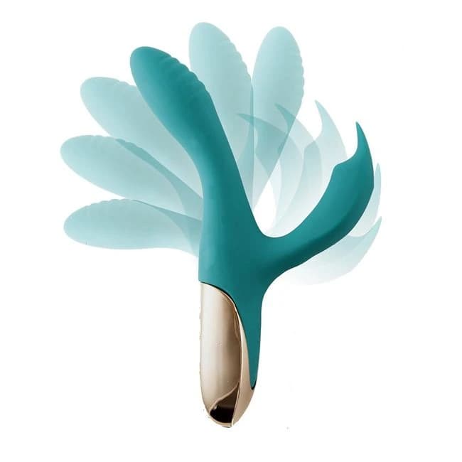 SKYLER SILICONE BENDABLE TEAL RABBIT  - Image 1