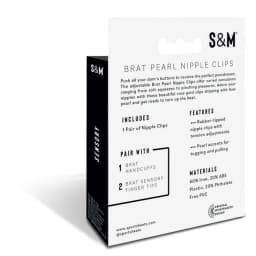 S&m Brat Pearl Nipple Clips - Image 1