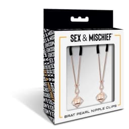 S&m Brat Pearl Nipple Clips - Image 2