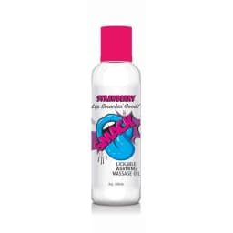 SMACK STRAWBERRY 2 OZ WARMING MASSAGE OIL  - Image 1