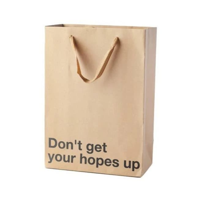 Snarky Gift Bags Don't Get Your Hopes Up 3pk - Image 1