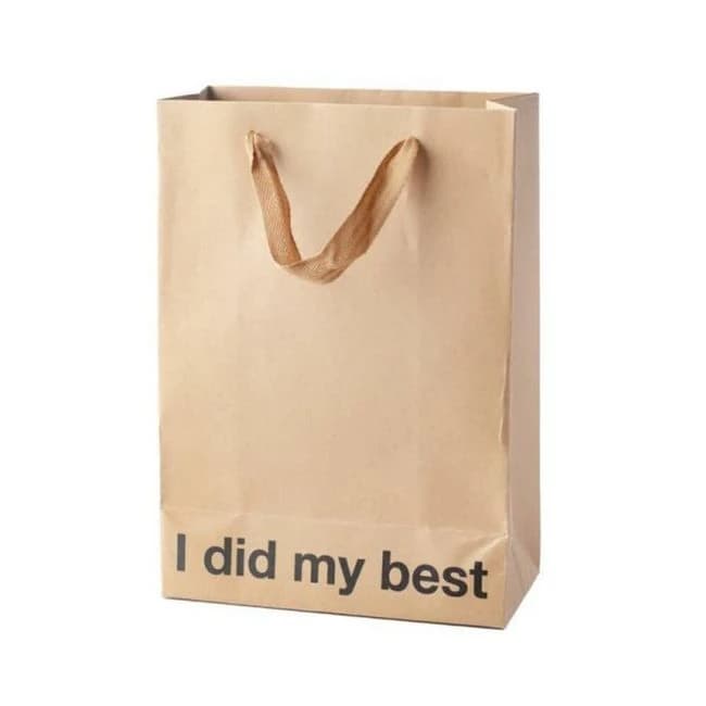 Snarky Gift Bags I Did My Best 3pk - Image 1