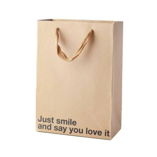 Snarky Gift Bags Just Smile 3pk - Image 1