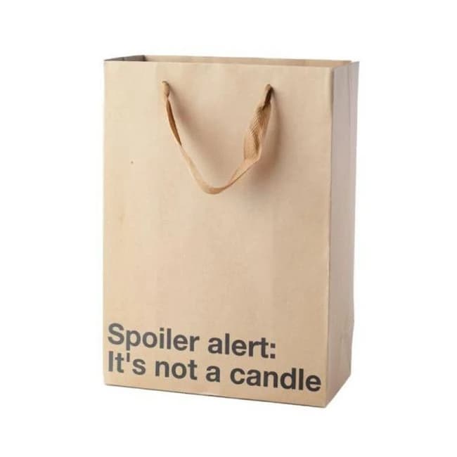Snarky Gift Bags Not a Candle 3pk - Image 1