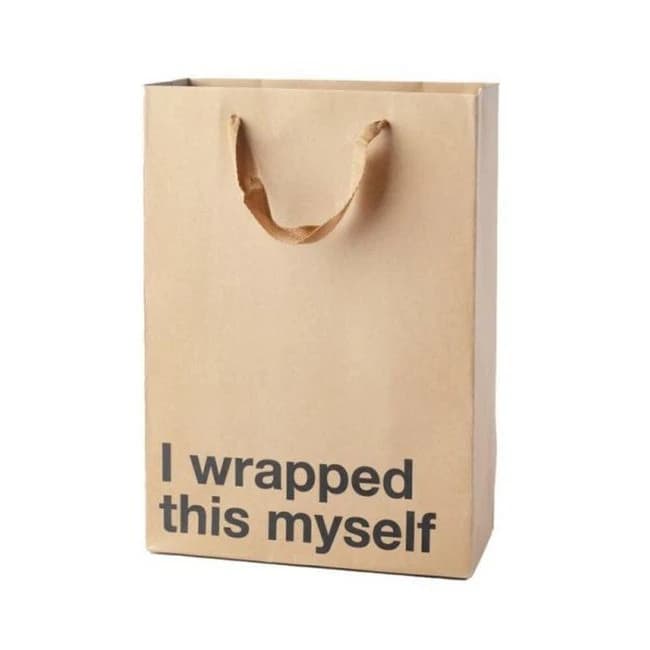 Snarky Gift Bags Wrapped This Myself 3pk - Image 1