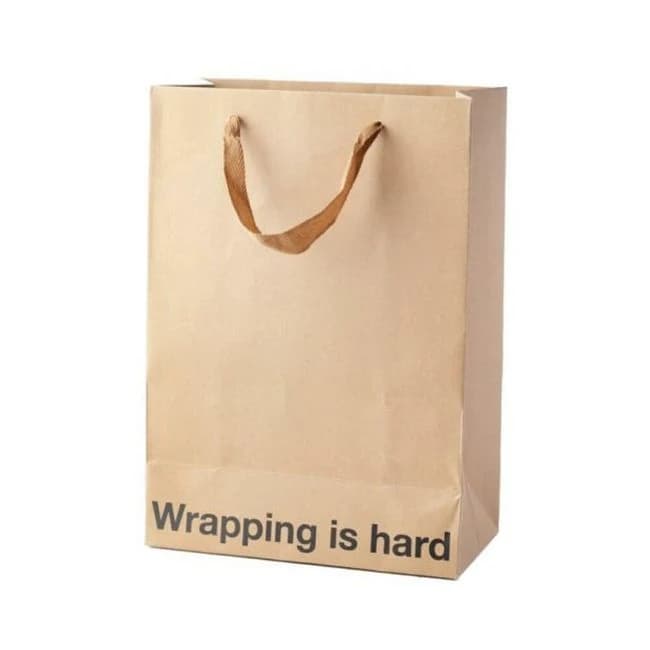 Snarky Gift Bags Wrapping Is Hard 3pk - Image 1