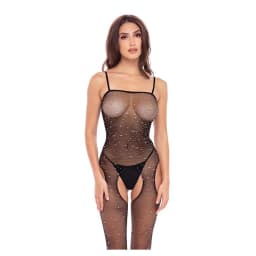 Sparkle Crotchless Body Stocking, image 1
