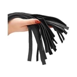 Sparkling Round Metal Handle Leather Flogger, image 3
