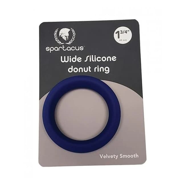 Spartacus 1.75" Wide Silicone Donut Ring - Blue - Image 1