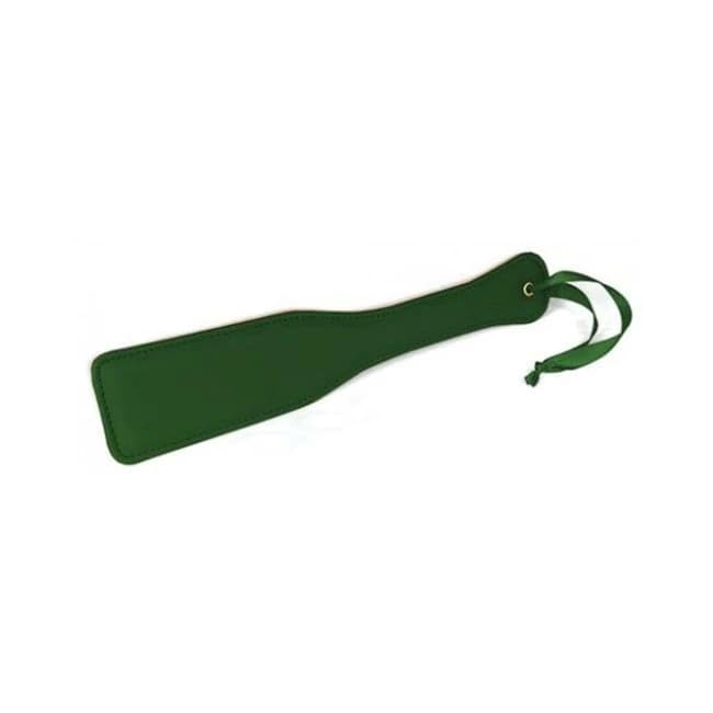 Spartacus Green Pu Paddle with Reverse Plush - Image 1