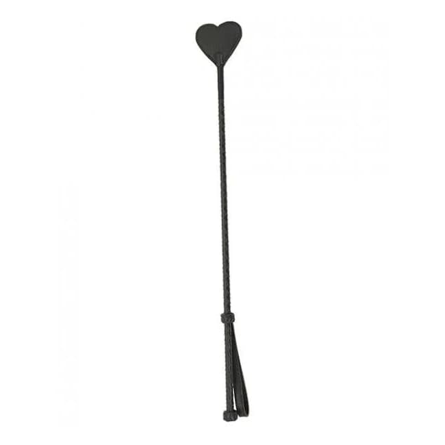 Spartacus Heart Riding Crop Brown Leather - Image 1
