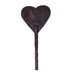 Spartacus Heart Riding Crop Brown Leather, image 2