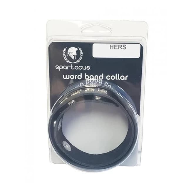 Spartacus Hers Leather Collar - Black - Image 1
