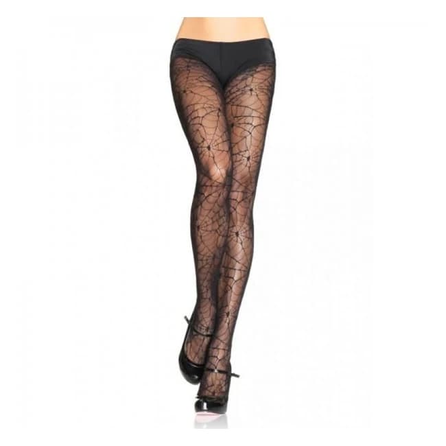 Spider Lace Pantyhose Os Black - Image 1