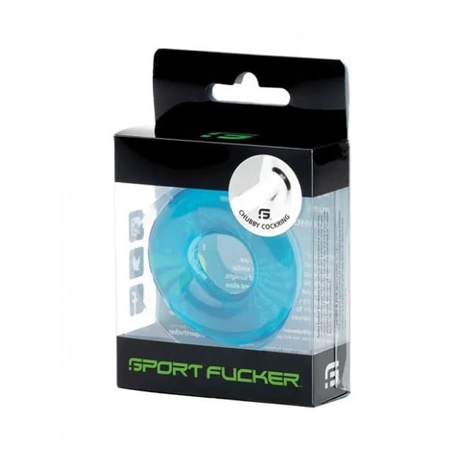 Sport Fucker Chubby Cockring - Ice Blue - Image 1