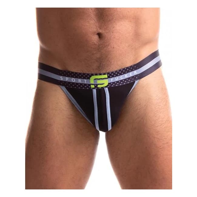 Sport Fucker Jersey Jock - S Black/black - Image 1
