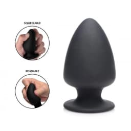 Squeeze-It Silexpan Anal Plug Small Black, image 1