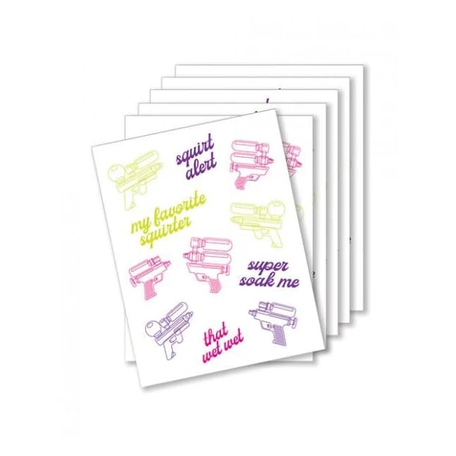 Squirt Alert Naughty Greeting Card - Pack of 6 - Image 1