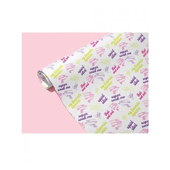 Squirt Alert Naughty Wrapping Paper - Image 1