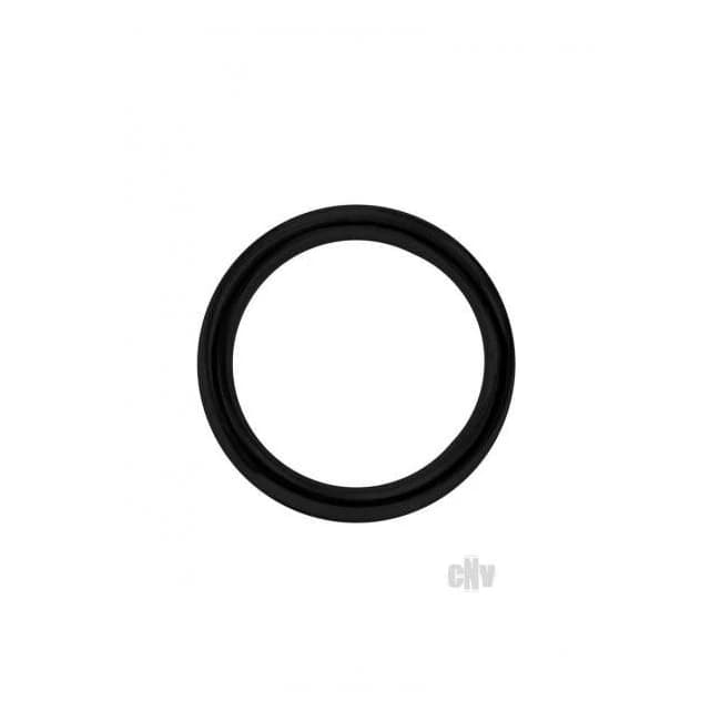 Stainless Steel Round Cock Ring Blk, image 1