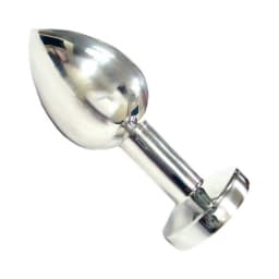 Stainless Steel Smooth Medium Butt Plug, image 2