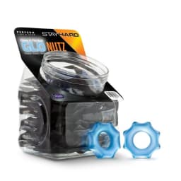 Stay Hard Glo Nutz 40 Piece Fishbowl Blue, image 1