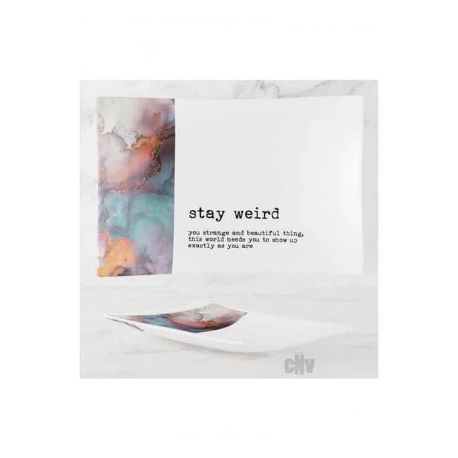 Stay Weird Trinket Tray - Image 1