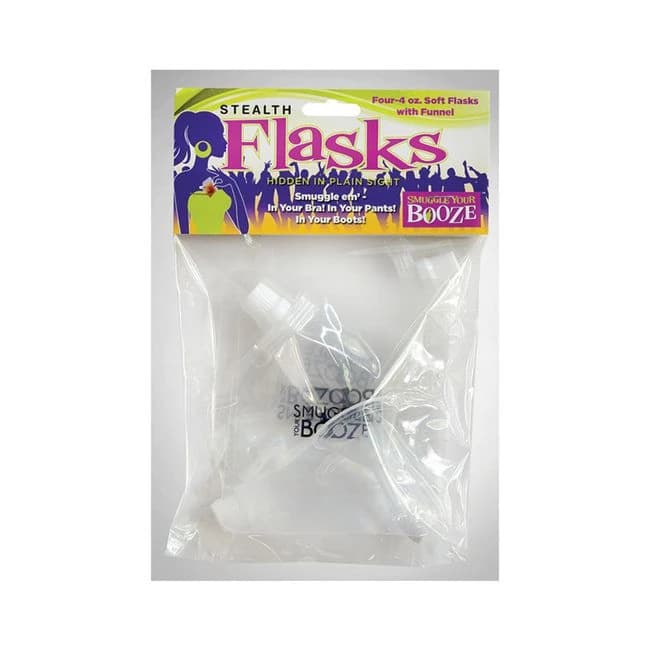 Stealth Soft Flask with Funnel 4 Pack 4oz - Image 1