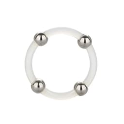 Steel Beaded Silicone Ring, image 4