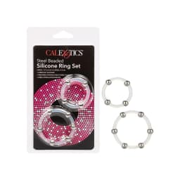 Steel Beaded Silicone Ring, image 3