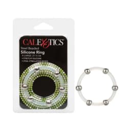 Steel Beaded Silicone Ring, image 2