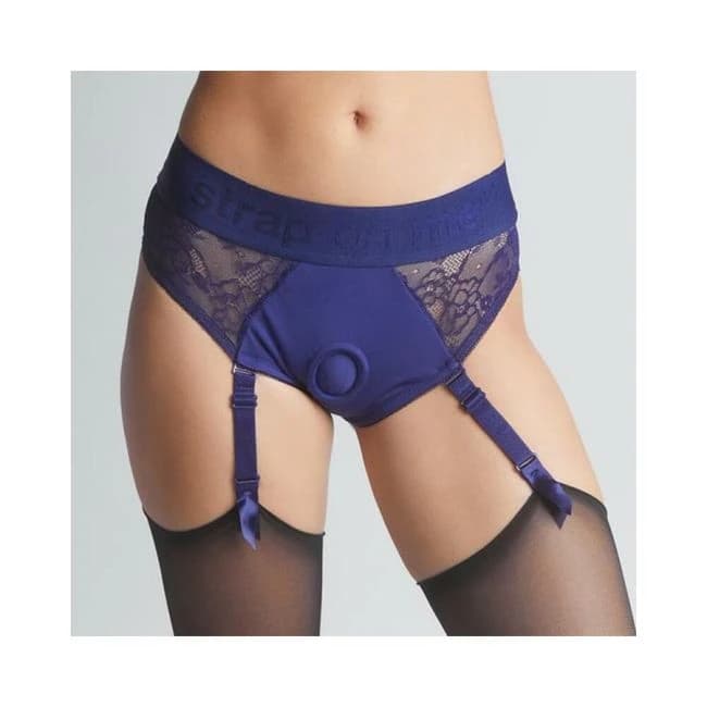 Strap on Me Diva Lingerie Harness Royal Blue - Image 1
