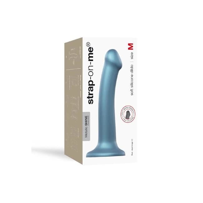 Strap on Me Flexible Dildo - Metallic Blue - Image 1