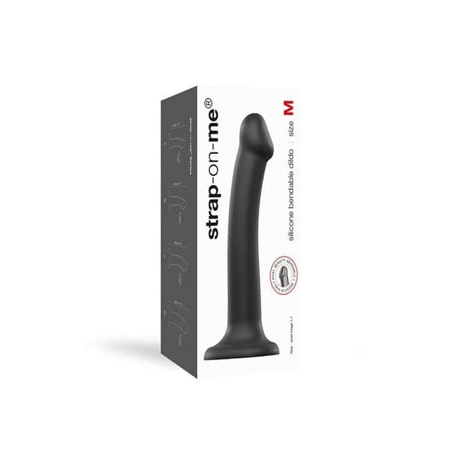 Strap on Me Silicone Bendable Dildo Medium - - Image 1