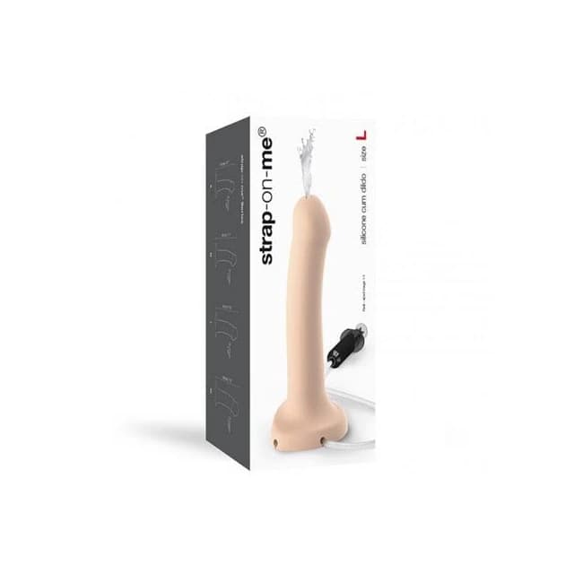 Strap on Me Silicone Cum Dildo - Flesh - Image 1
