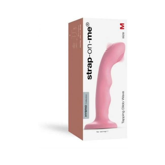 Strap-on-me Tapping Dildo Wave Coral Pink - Image 1