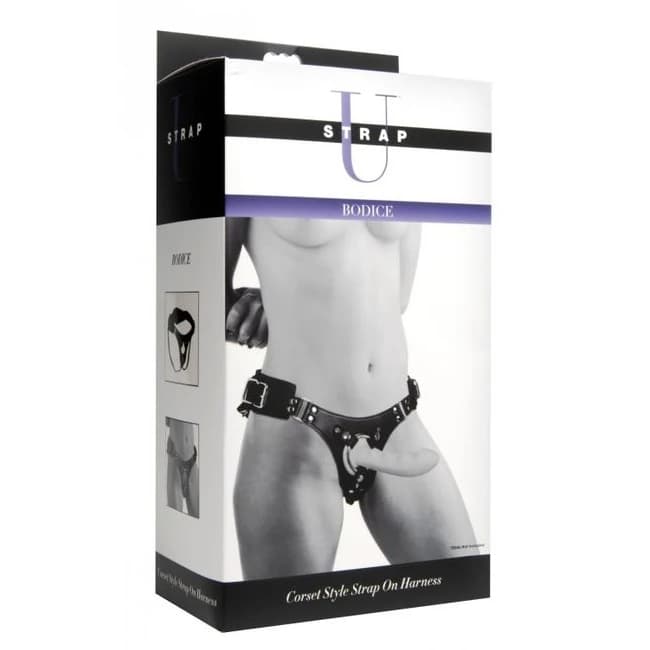 Strap U Bodice Corset Style Strap on Harness - Image 1