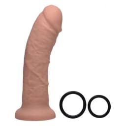 Strap U Brazen 8in Silicone Dildo W/ Harness, image 3