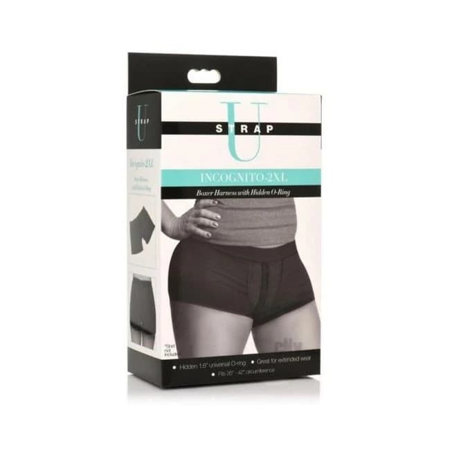 Strap U Incognito Boxer Harness 2xl Blk - Image 1