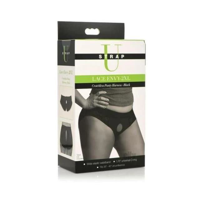 Strap U Lace Envy Crotchless Harn 2xl - Image 1