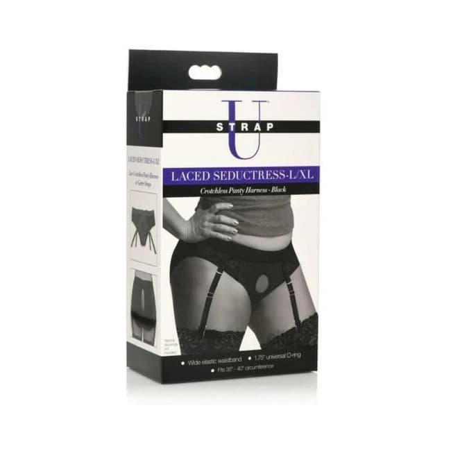 Strap U Lace Seductress L/xl Black - Image 1