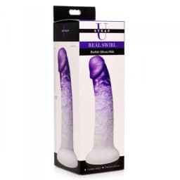 Strap U Real Swirl Realistic Dildo Purple, image 7